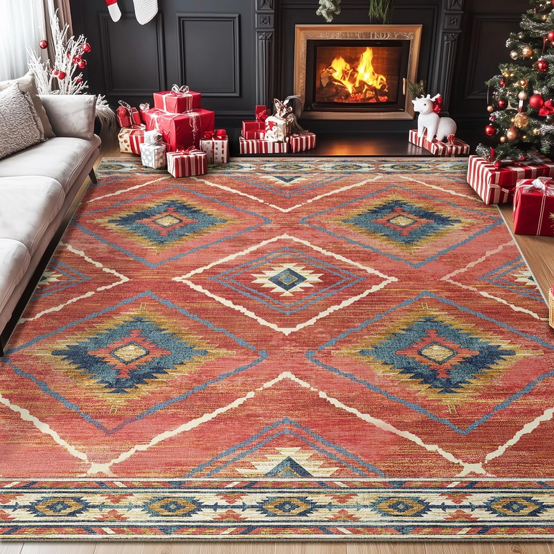 BESTSWEETIE 6X9 Area Rugs, Washable 6X9 Rug, Non Slip Floor