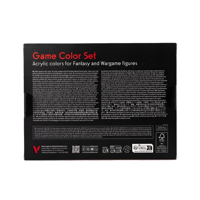 Vallejo VAL72188 Model Paints, Various