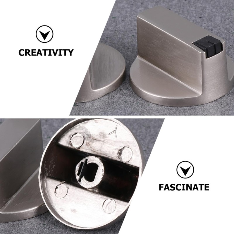 TEHAUX 4Pcs Metal Stove Control Knobs Durable Replacement for Gas