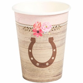 Fun Express HORSE PARTY PAPER CUP - Party Supplies - 8 Pieces