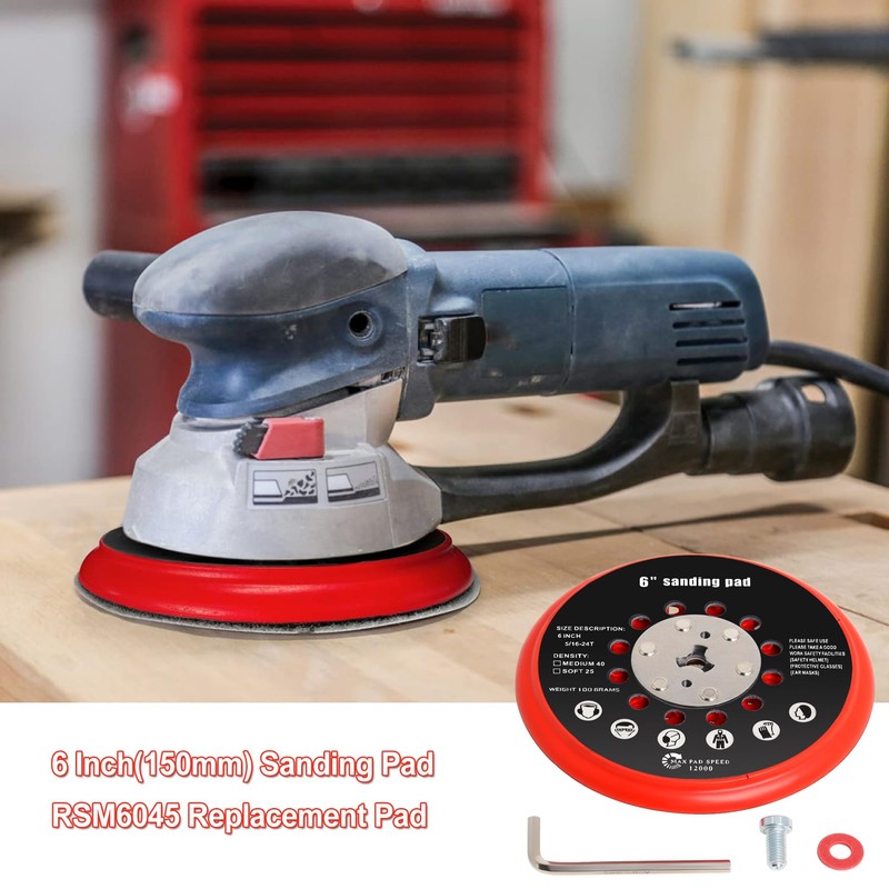 Poweka Sanding Disc 150 mm with Hook and Loop Multihole