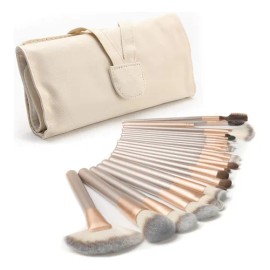 Juego De Bolsa Para Brochas De Maquillaje Profesional De 24 Piezas