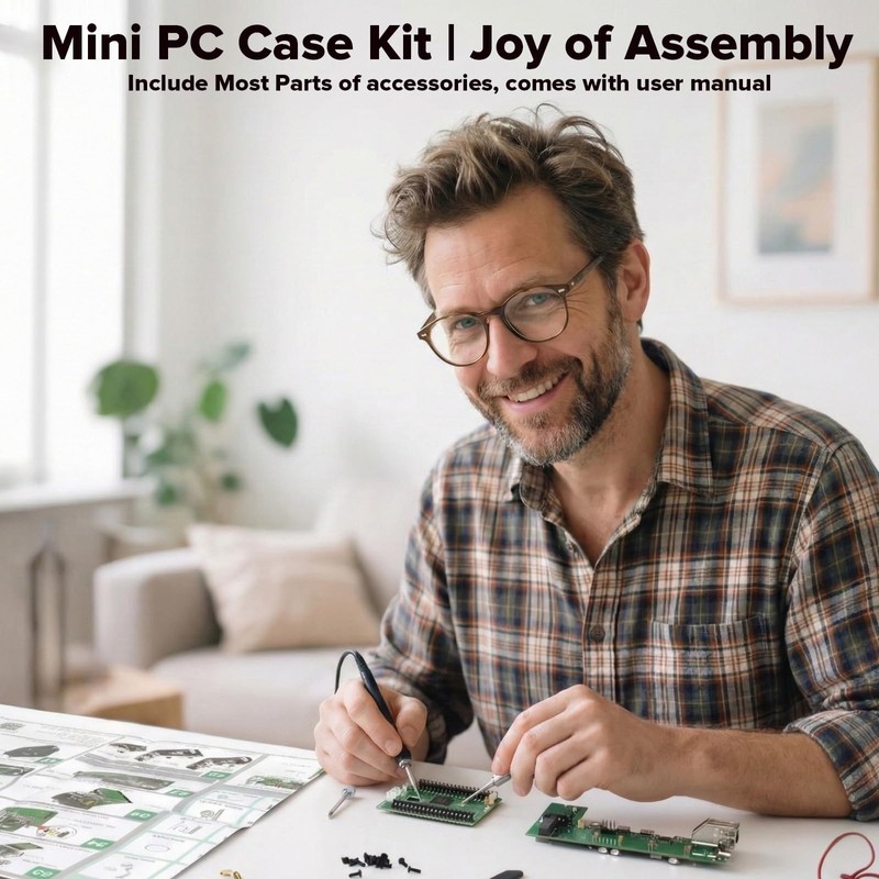 iUniker PiTower Aluminum Mini Tower Case for Raspberry Pi 5