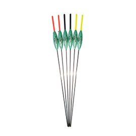 SRG Pole Floats SRG004 Pack of 6 x Pole Floats choose from (0.1g / 0.2g / 0.3g / 0.4g) (6 x 0.1g (3 x Black Tip and 3 x Yellow Tip))
