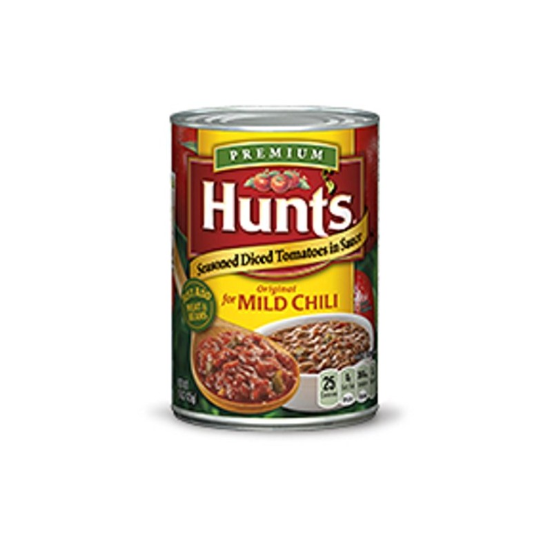 Hunt's, Seasoned Diced Tomatoes in Sauce, for Chili, 15oz Can
