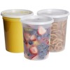 GUSTO [32 oz. - 24 Count Plastic Deli Containers with