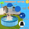 Chunful Foldable Dog Pool with Storage Bag, 24 x 8