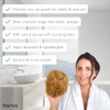 Naroa Esponja de mar natural para baño, esponja exfoliante corporal