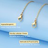 14K Gold Plated Extender Chain Necklace 925 Sterling Silver Extenders