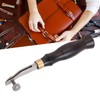 Leather Creaser 0.5mm Regulable Screw Ebony Handle Arc Design Stainless