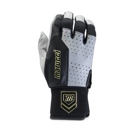 MARUCCI Luxe Adult Batting Glove, Gray/Black, Adult Medium
