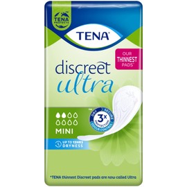 TENA Discreet Mini Incontinence Pads, 20 each
