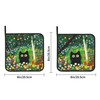 2 Pack Colorful Garden Cats Pot Holders,Heat Resistant Countertop Hot