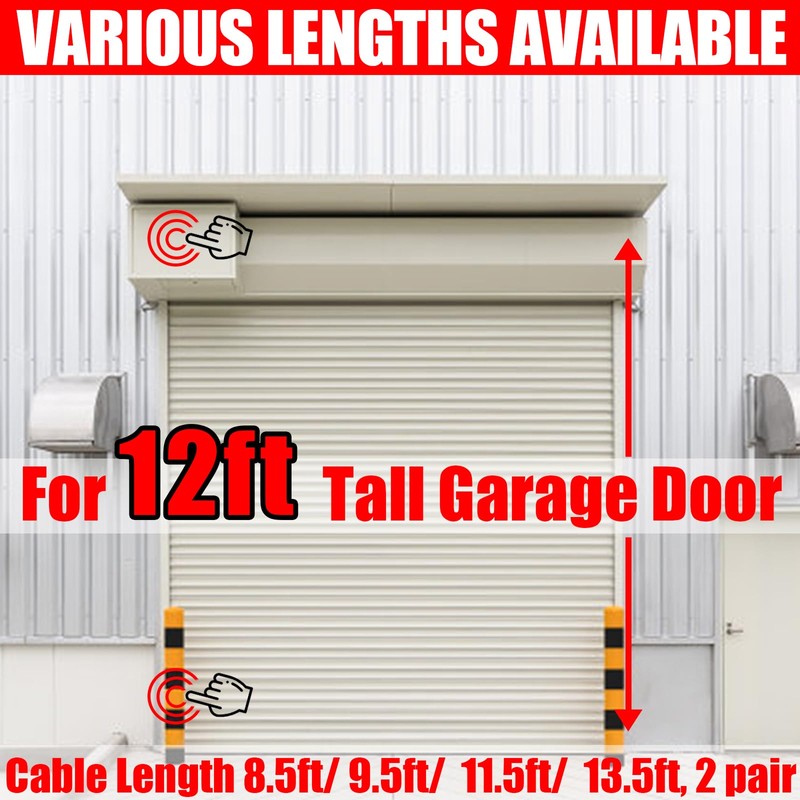 NAZOU 13.5FT Garage Door Cable Replacement 1/8 inch Vinyl Coated