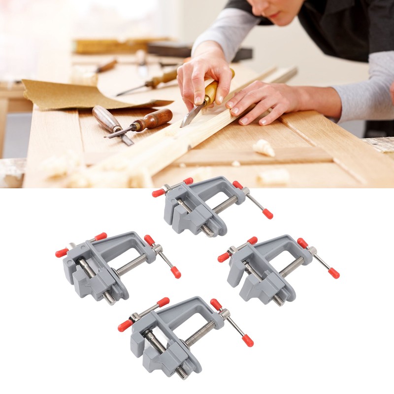 4PCS Portable Mini Table Clamp Aluminum Alloy Mini Bench Vice