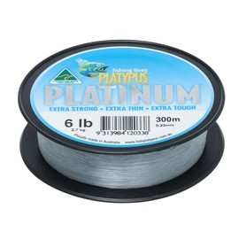 Platypus Platinum Clear Monofilament Line 300m 6lb