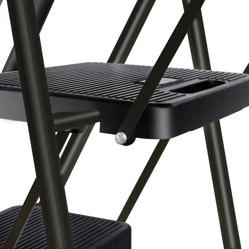 SEGAWE 3 Step Ladders Folding Step Stool Anti-Slip Pedals Compact