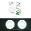 2W Dual Lamp Head Exit 9 LEDs Emergency Light