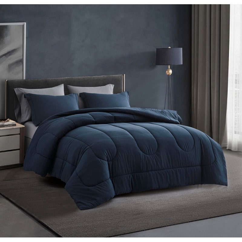 Maple&Stone Oversized Queen Comforter Sets 7 Pieces Bed in a