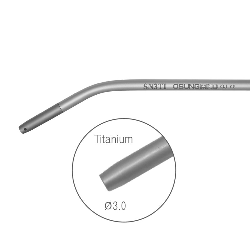 Dental Titanium Suction Tip 3mm Dia. Osung -SN3TI