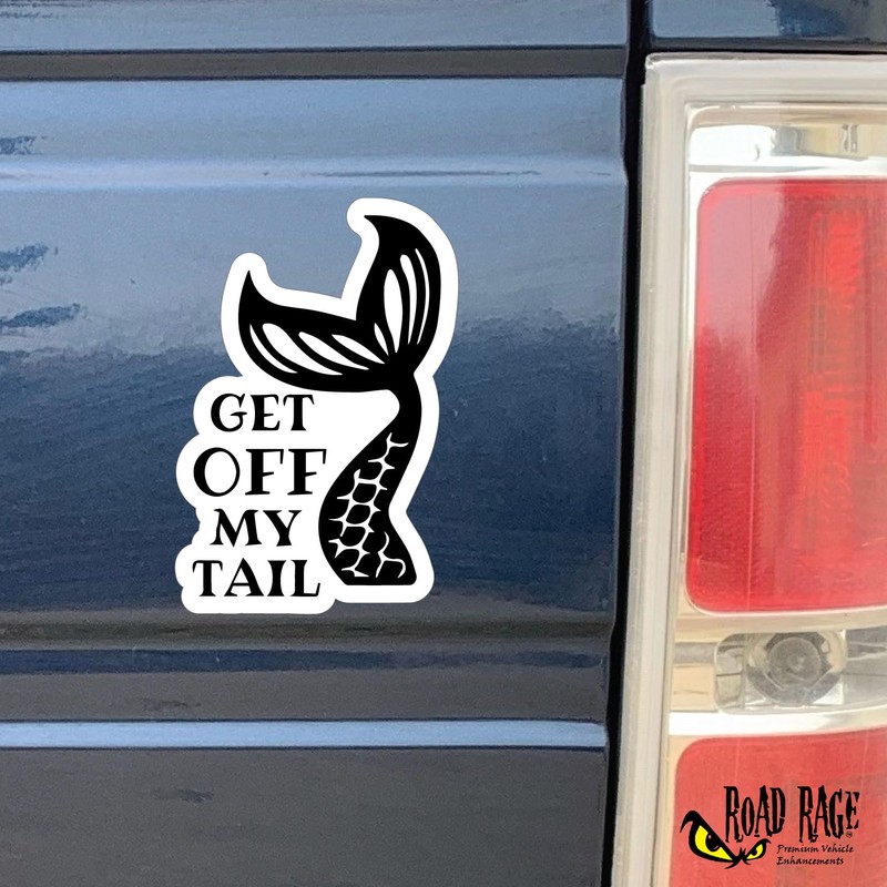 Bad Fish Custom Decals 2 Pack Get Off My Tail
