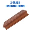 GSE Games & Sports Expert 2-Track Wooden Cribbage Board Game