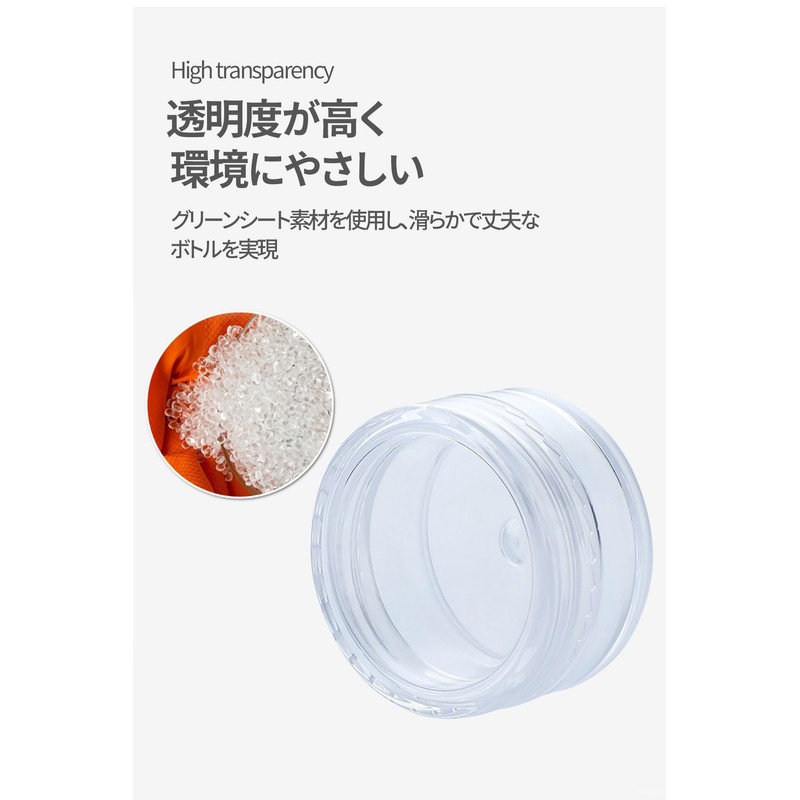 Case Small Divided Round Case Lip Case Capacity 5ml Set