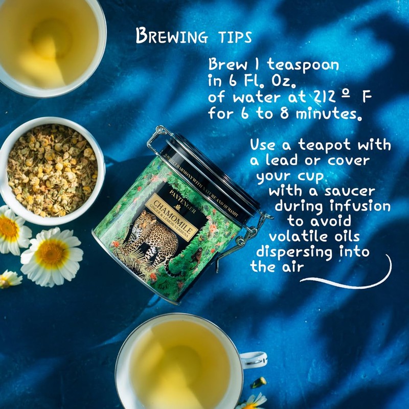 Organic German Chamomile & Ginger Herbal Tea | Loose Leaf