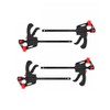 AIMALL 4 Pcs Quick Woodworking Clip Bar Clamp F-tyle Grip