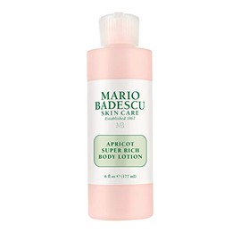 Mario Badescu Loción corporal súper rica de albaricoque enriquecida con vitaminas A y E - Loción delicadamente perfumada con fórmula nutritiva y suavizante de la piel - Ideal para todo tipo de piel, 177 ml