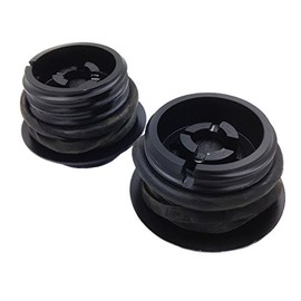 NBX- Black Pop Up Gas Cap Vented Fuel Tank Cap Set For Compatible with 1982-2010 Harley Davidson all models with dual screw in gas caps (Touring/Sporster/Dyna/CVO/Trike)