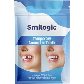 Smilogic Temporary Tooth - Your DIY Tooth Replacement for Home | Replace Missing Front Teeth Quickly & Easily - 20 Uses Included