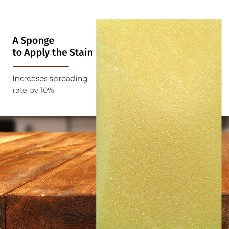 SamaN Staining Kit – Includes Sponge, 2 Cloths & Gloves