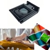 MAGDEPO Folding Stand Striped Magnifier 6x Magnification Linen Tester Magnifier