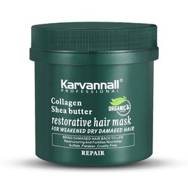Karvannall Professional Collagen Shea Butter Hair Treatment Mask | Deep Repair, Strengthening & Intense Hydration | For Dry, Weak & Damaged Hair | Sulfate-Free, Salon-Quality Formula | 16.9 Fl Oz