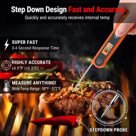 ThermoPro Digital Instant Read Meat BBQ Food Thermometer Independence day Gift!