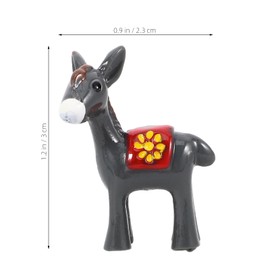 HOMSFOU Small Donkey The Micro Landscape Mini Resin Donkey Mini Ornament Monster Hunter Figure Terrarium Craft Make Your Own Figures From Flower Pots Toy Miniature Animal Pack of 30