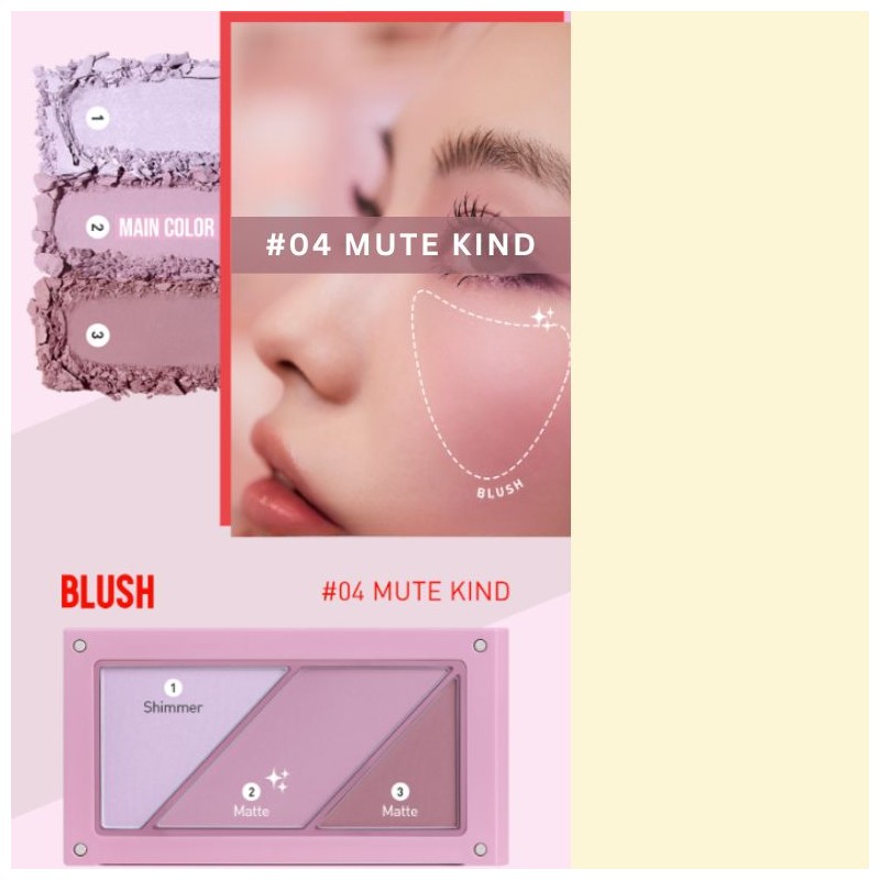 3CE Layer It All Blush Palette 10.5g(+Layer Blush Brush), Shade:#5