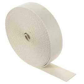 sourcing map 10 Yards Nylon Webbing Strap, 1 3/8-inch(38mm) Flat Webbing Straps Nylon Heavy Duty Webbing Strap for Luggage Strap Backpack Repairing DIY Crafting, Light Beige