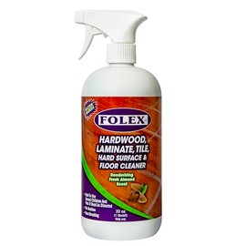 FOLEX Hardwood, Laminate, Tile, Hard Surface & Floor Cleaner - 32oz - Fresh Almond Scent, Residue and Streak Free