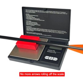 - QI HUO JU - Archery Arrow Scale Grain Scale Portable Digital Arrows Weight Scales with Arrow Holder, LCD Display and High-Precision Accurate, Included Batteries