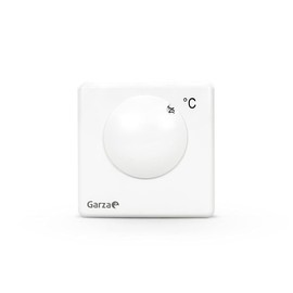 Garza - Heron Power - Analogue Thermostat with Tyres Manual Connection, 3 Wires, White
