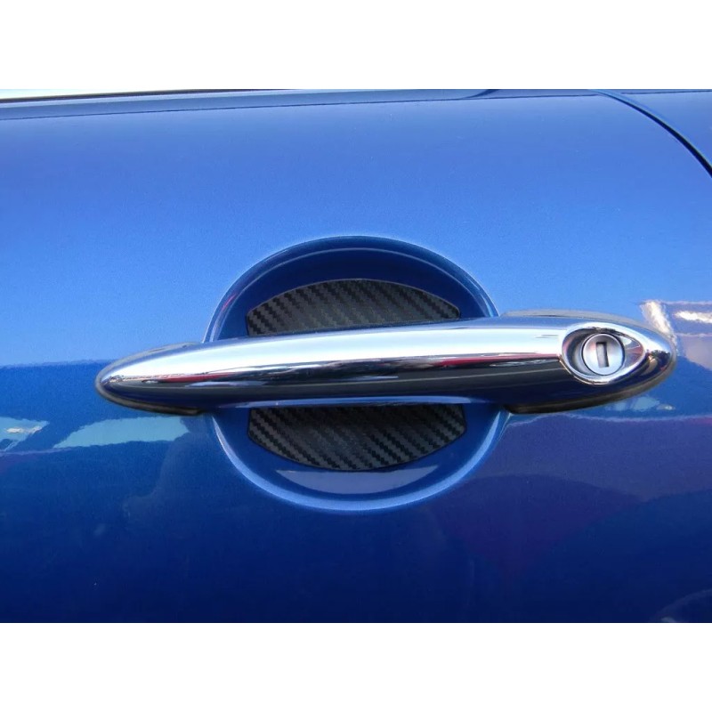 Cupeez Carbon Fiber Door Handle Scratch Protector Guard Trim Fits