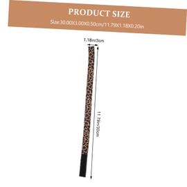 TOVINANNA 2pcs Adjustable Leopard Print Elastic Wig Bands Durable Straps for Wig Caps Comfortable Fit Protects Hair Washable Accessories