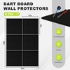 AMUSIGHT Dart Board Wall Protector, 36" × 24“ × 0.5”