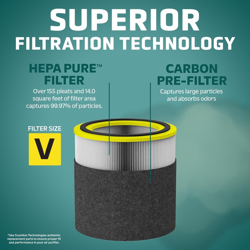 GermGuardian FLT15CB4 Genuine Carbon Filter Replacements for AirSafe Series and