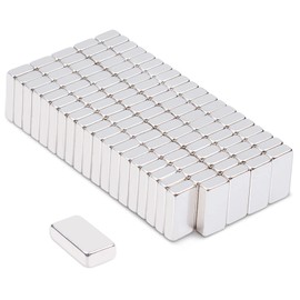 Aenienoe 100Pack Magnets Strong N52 Neodymium Magnet Bar Flat Fridge Magnets for Crafts Whiteboard Board Rectangular Magnet 6x3x1.5mm
