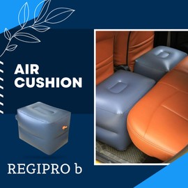 Regipro b Car Air Cushion Foot Rest Rear Seat Foot Rest Mat for Travel (Cushion 17.7 x 13.8 x 13.8 inches (45 x 35 x 35 cm))