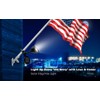 Solar Flag Pole Light, Flag Pole Light Solar Powered Super
