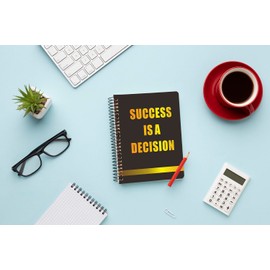 heshengzaixian Inspirational Quotes Spiral Notebook Journal, Softcover with Removable Dividers Wire Bound 160 Pages/80 Sheets Each, A5(8.5 "x 5.7") for Students Office Business Diary Book